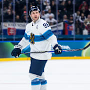 Mikko Rantanen under matchen. 