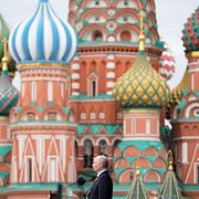 Putin under helgens parad i Moskva. 