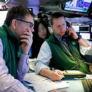 Investerare på Wall Street. Arkivbild.