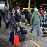 Resenärer på Göteborgs centralstation