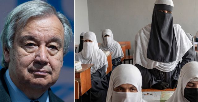 António Guterres/Kvinnor i Afghanistan. TT