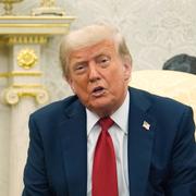 Donald Trump tillsammans med Mark Rutte. 