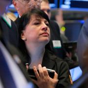 Investerare på Wall Street. Arkivbild.