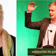 Lena Mellin och Gustav Fridolin.