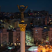 Centrala Kyiv i lördags.