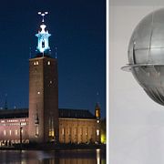 Stadshuset och konstverket ”Your Star”