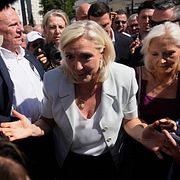 Nationell samlings Marine Le Pen. Arkivbild.