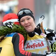 Britta Johansson Norgren kom tvåa efter Katerina Smutna 2016. På upploppet trängdes hon av herråkare.