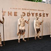 Soldater vid premiären av ”The odyssey” i New York.