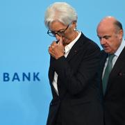 ECB-cheferna Christine Lagarade och Luis de Guindos. Arkivbild.