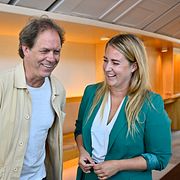 EU-parlamentarikerna Pär Holmgren (MP) och Emma Wiesner (C).