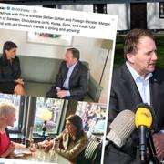 Nikki Haleys twitterinlägg och Stefan Löfven och Margot Wallström.