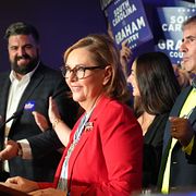 Darline Graham efter primärvalssegern.
