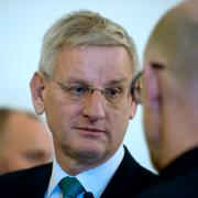 Bildt på mottagning för 2013 års fredspristagare, organisationen OPCW.