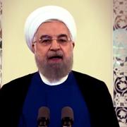 Irans president Hassan Rouhani skrädde inte orden under ett tv-sänt tal på lördagen. ”Måltavlan för det iranska folkets förbannelser och hat är Vita huset”, sa han bland annat, enligt Reuters. 