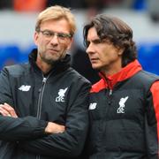 Zeljko Buvac (höger) med den tidigare vapendragaren Jürgen Klopp.