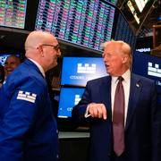 Trump besökte New York Stock Exchange i veckan.