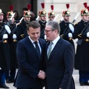 Macron och Starmer den 17 februari.