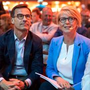 Ulf Kristersson och Elisabeth Svantesson. Arkivbild.