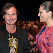 Petter Stordalen och kronprinsessan Victoria. 