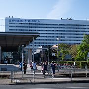 Sjukhuset i Frankfurt där amerikanen vårdas.