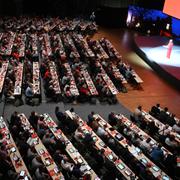  LO: kongress på Waterfront i Stockholm. 