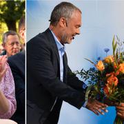 Birgitta Ohlsson och Jan Björklund under dagens tal.