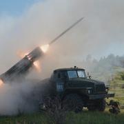 Ukrainsk raketavfyrning.
