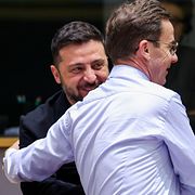 Kristersson och Zelenskyj.