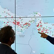 Fartygstrafiken i Hormuzsundet.