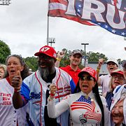 Trump-supportrar.
