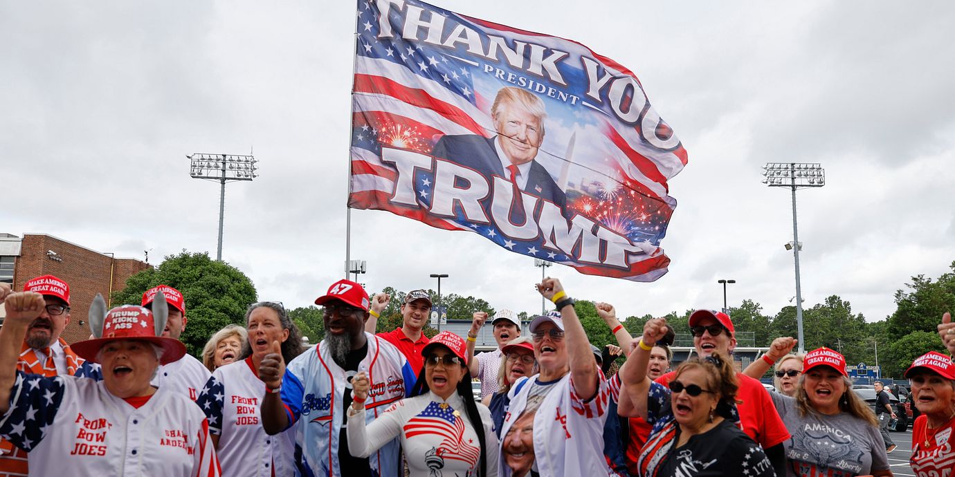 Trump-supportrar.