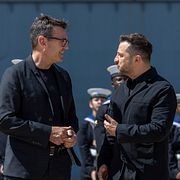 Andy Burnham och Volodymyr Zelenskyj.