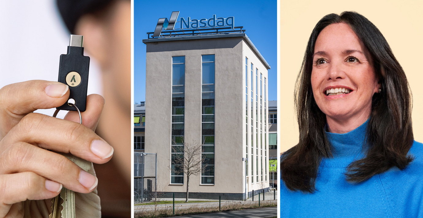 Sinchs avgående vd Laurinda Pang. Stockholmsbörsen. Yubicos ”Yubikey”.