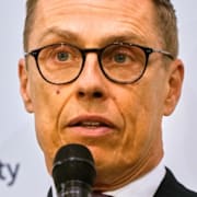 Marco Ruio talar i München/Alexander Stubb.