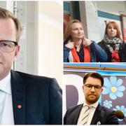 Alliansen och SD säger nej till regeringens kvoteringsförslag.