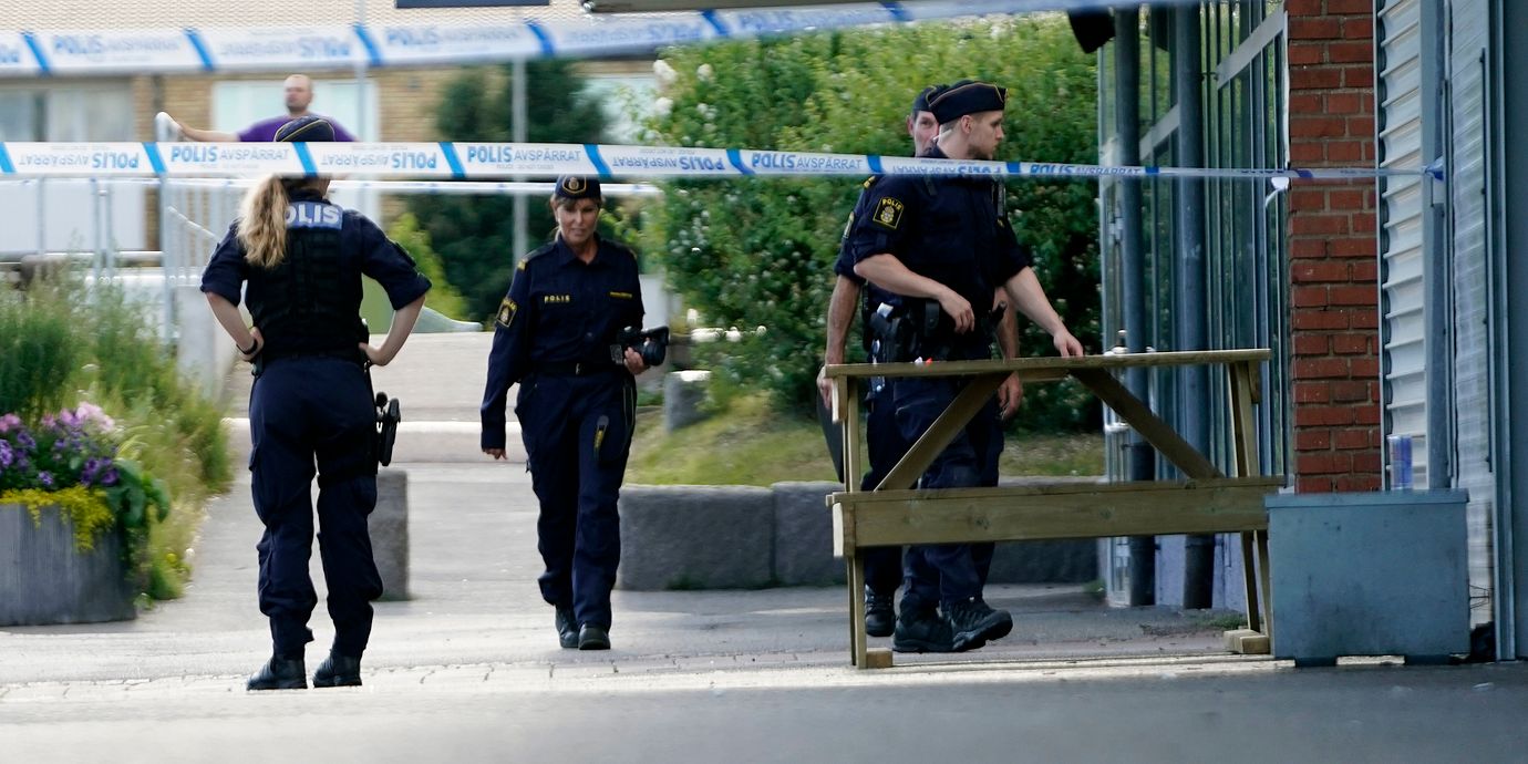 Arkivbild från en skjutning i Göteborg 2022.