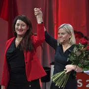 Statsminister Magdalena Andersson och LO:s ordförande Susanna Gideonsson.