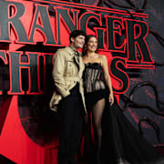 Huvudrollsinnehavarna Noah Schnapp och Millie Bobby Brown, arkivbild. 