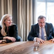 Kinneviks styrelseordförande Tom Boardman, här tillsammans med tidigare ordföranden Cristina Stenbeck. Arkivbild.