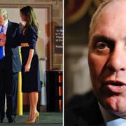 Donald Trump och frun Melania på sjukhuset/Steve Scalise
