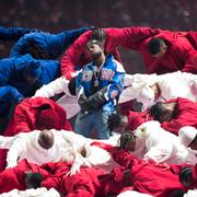 Kendrick Lamar under Super Bowl i februari. 