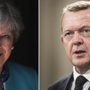 Theresa May / Lars Løkke Rasmussen.