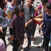 Bild från Gaza på måndagen.