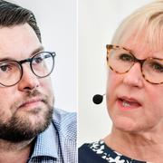 Jimmie Åkesson (SD)/Margot Wallström (S).