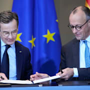 Ulf Kristersson och Friedrich Merz.