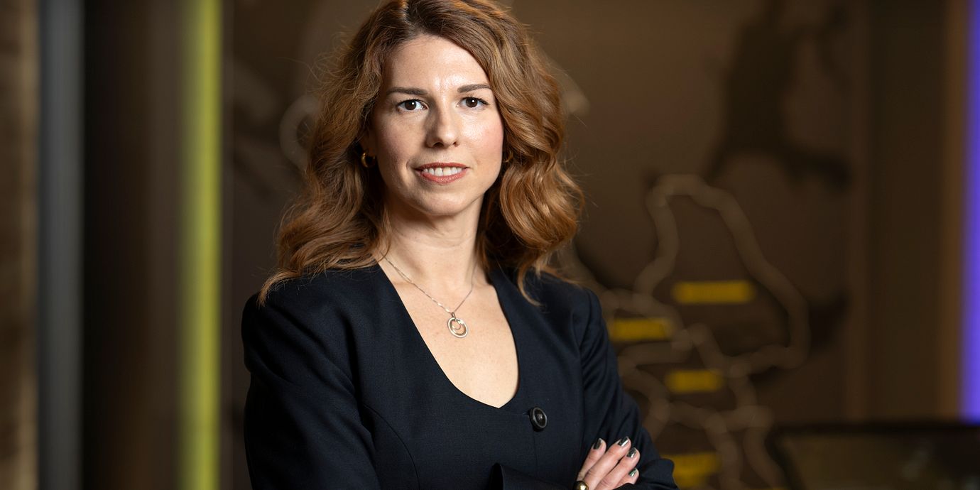 Emilia Bjuggren (S) i samband med presentationen av  Stockholms stads nya styre.
