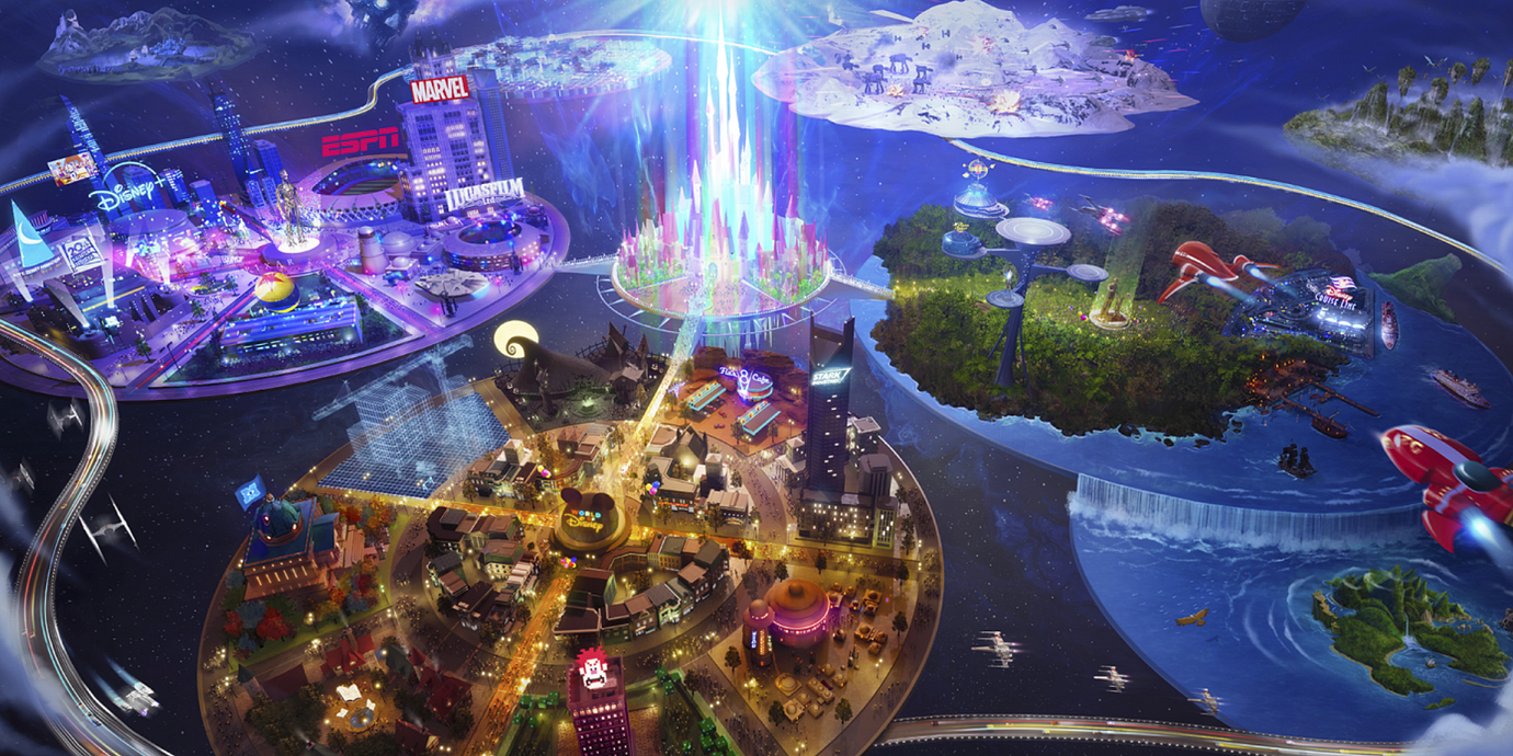 Epic Games och Disneys ”samarbetsuniversum” som det presenterades 2024.