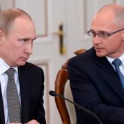 Vladimir Putin med Sergej Kiriyenko, chef för Rosatom