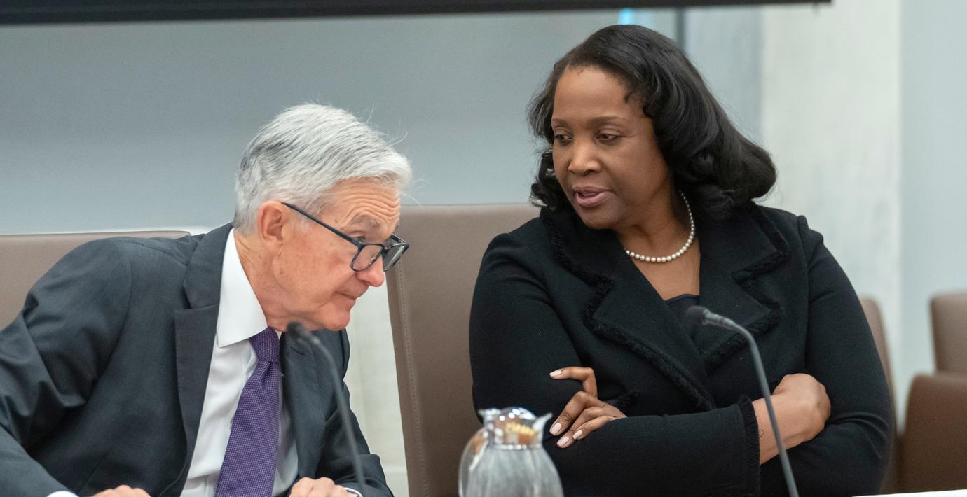 Jerome Powell och Lisa Cook. 